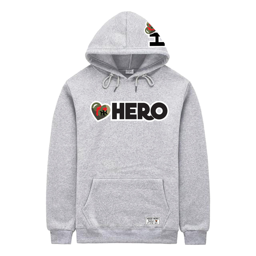 Hood Hero Hoodie - HERO - Heather Grey
