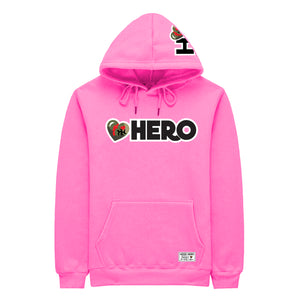 Hood Hero Hoodie - HERO - Hot Pink