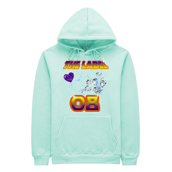 The Label 08 Hoodie - Aqua