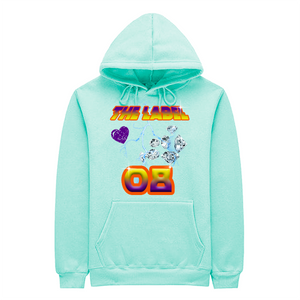 The Label 08 Hoodie - Aqua