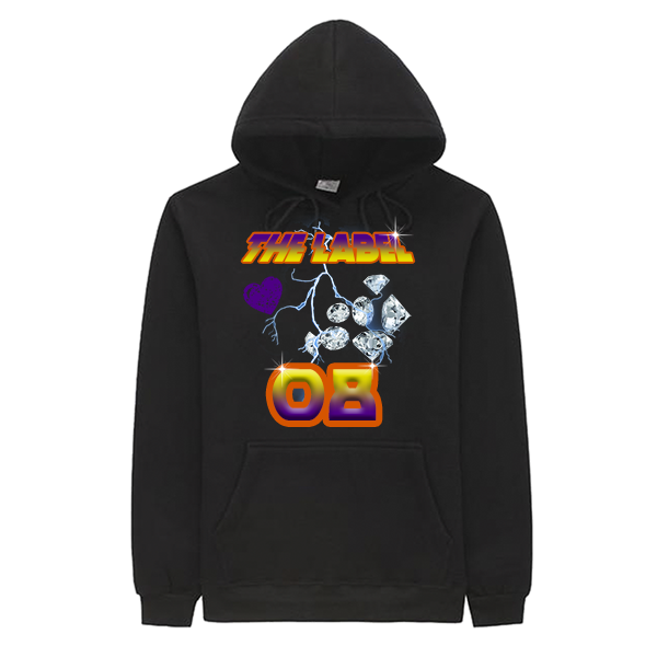 The Label 08 Hoodie - Black