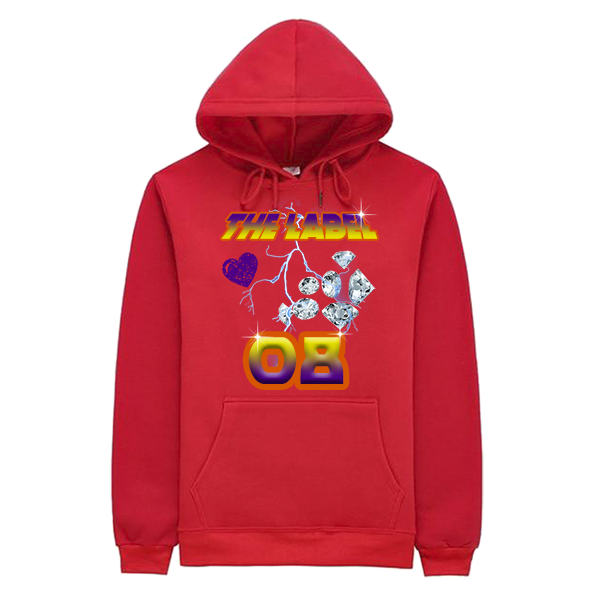 The Label 08 Hoodie - Red